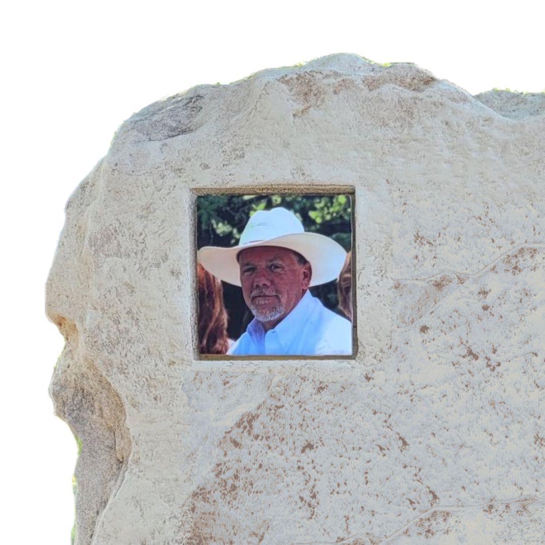 custom tombstone with picture